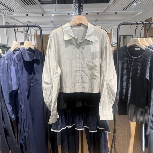 indicia6B406CS407C专柜正品标记女装简约百搭透气衬衫吊牌价499