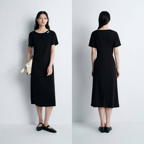 indiciatheL2B5LQ100专柜正品标记女装显瘦气质连衣裙吊牌价789