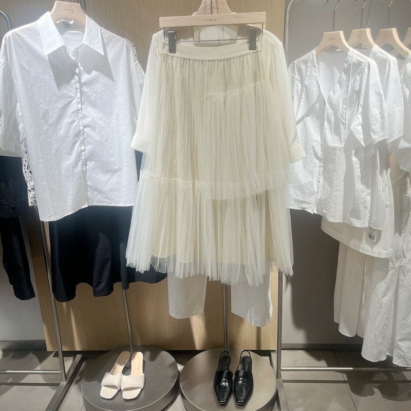 indicia5A302QZ048专柜正品标记女装春款纱裙半身裙吊牌价639