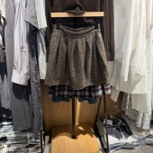 indiciatheL2D5QZ213专柜正品 标记女装 A字百褶花苞短裙吊牌价699