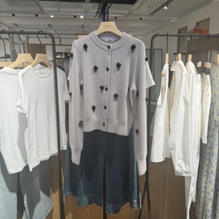 indiciaF2C4KS471F专柜正品标记女装羊毛开衫软糯外套吊牌价969