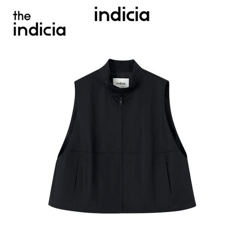 indiciaF2A5MJ052F专柜正品标记女装小立领百搭马夹外套吊牌价569
