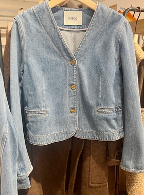 indicia6A403WT163N专柜正品标记女装牛仔短外套上衣吊牌价789