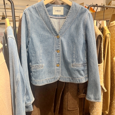 indicia6A403WT163N专柜正品标记女装牛仔短外套上衣吊牌价789