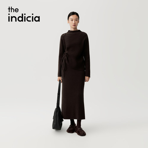 indiciaF2D5TZ642C专柜正品标记女装气质显瘦套装吊牌价1589