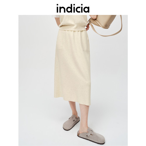 indicia6A401QZ027N专柜正品标记女装气质半身裙针织裙吊牌价599