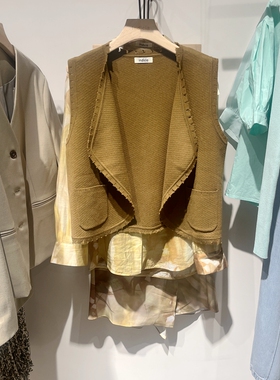 indicia5C309MJ426专柜正品标记女装秋款马甲背心百搭吊牌价589