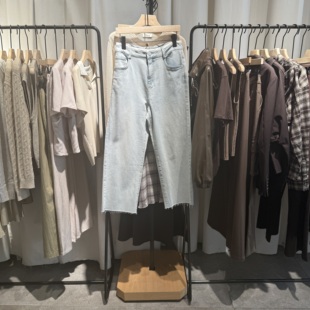 复古牛仔裤 薄款 吊牌价599 标记女装 indicia6B405NK273N专柜正品