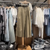 直筒裤 indicia6B406KZ404N专柜正品 标记女休闲长裤 配腰带吊牌689