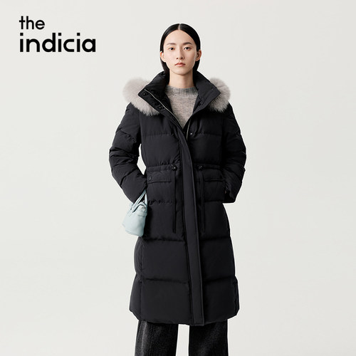 indiciaF2D5YR566C专柜正品标记女装中长款羽绒服吊牌价2189