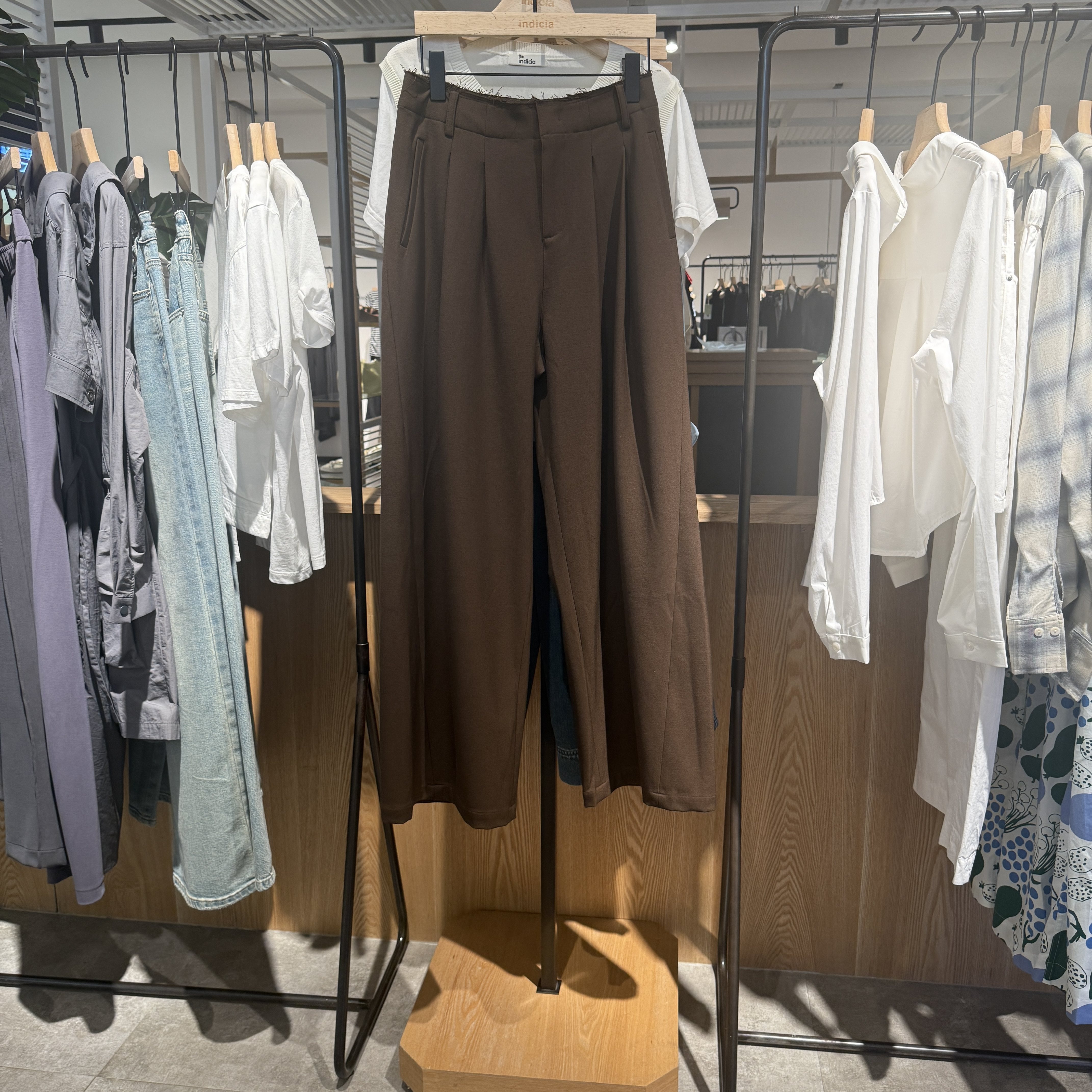 indiciatheL2C5KZ163专柜正品标记女装褶皱西装裤阔腿休闲吊牌689,女装/女士精品,西装裤/正装裤,淘宝优惠券,粉丝福利购,淘宝优惠卷