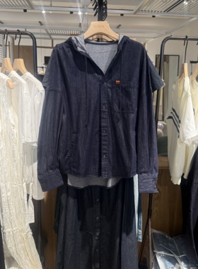 indiciaF2C4WT420N专柜正品标记女装连帽牛仔时尚外套吊牌价789