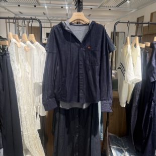 indiciaF2C4WT420N专柜正品标记女装连帽牛仔时尚外套吊牌价789