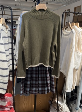 indiciaF2D4MS783N专柜正品标记女装休闲百搭插肩袖毛衫吊牌价599