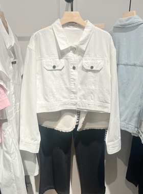 Indicia6B404WT194C专柜正品标记女装短款休闲牛仔外套吊牌价689