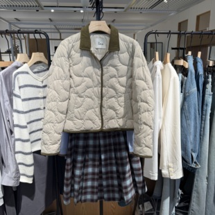 indiciatheL2D5YR260专柜正品标记女装灯芯绒短款羽绒服吊牌1289