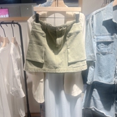 标记女装 the indiciaD6B406QZ071专柜正品 港风牛仔短裙吊牌价639