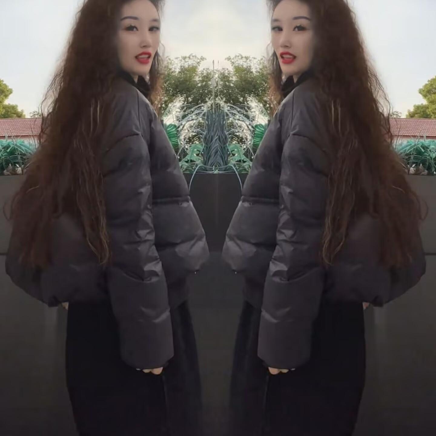 韩版宽松简约保暖短款棉衣外套