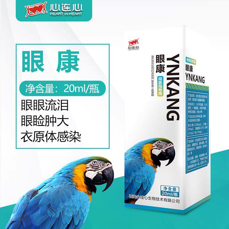 心连心眼病康一滴灵单眼伤风玄凤牡丹鹦鹉衣原体眼睛流泪肿胀20ml