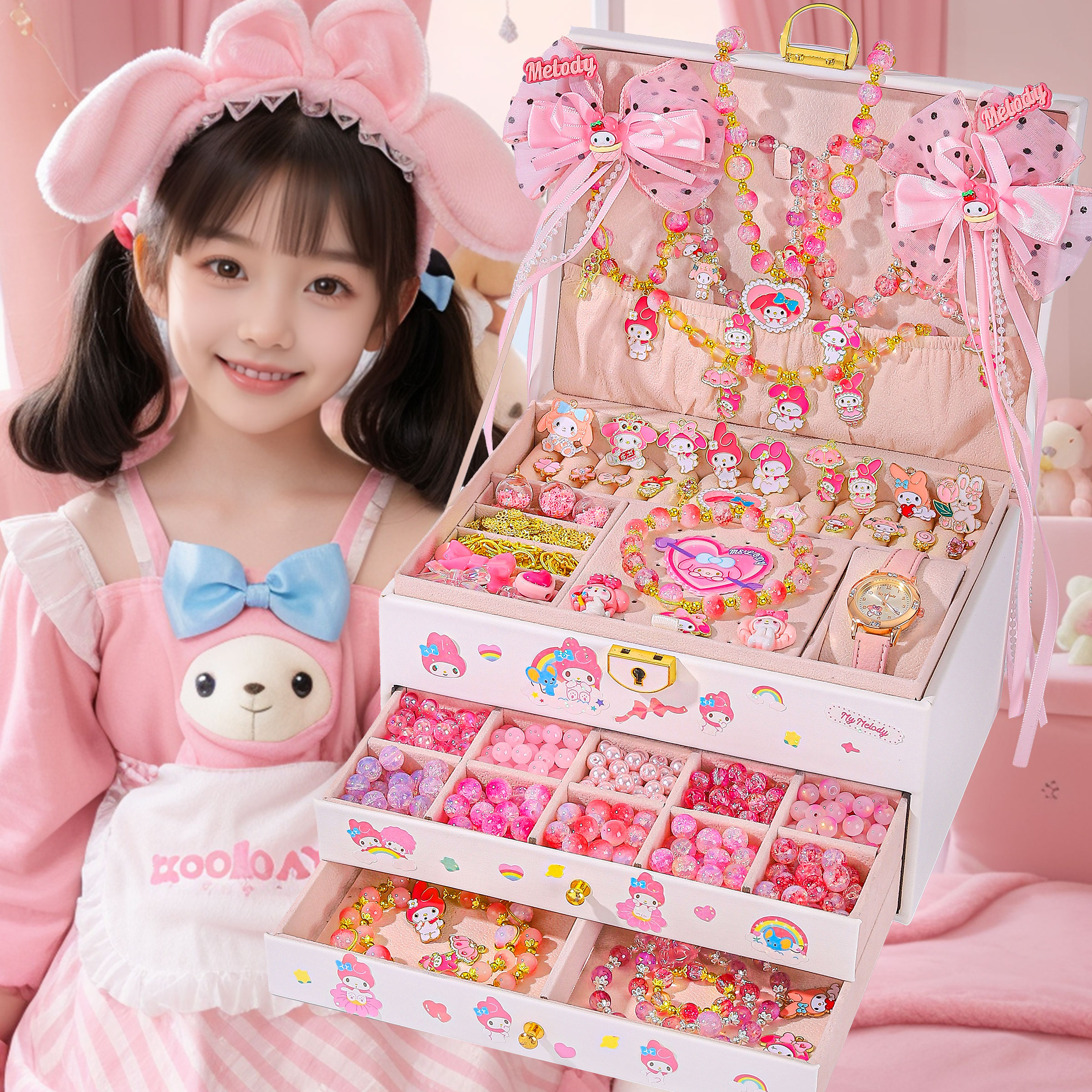 儿童新款手工diy礼物串珠手链