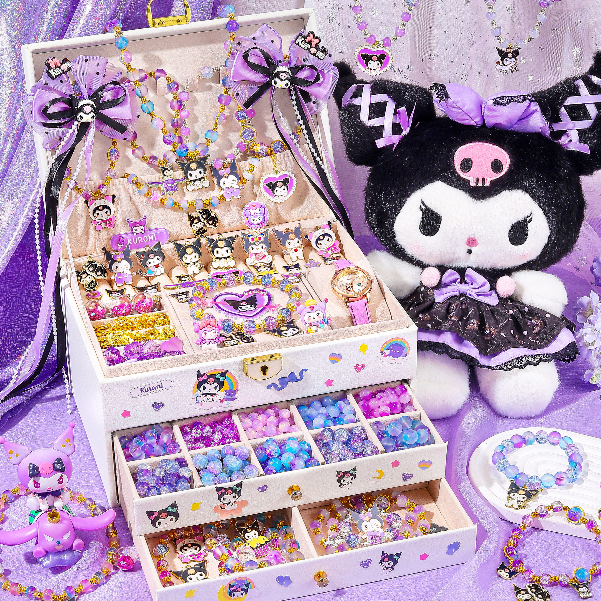 女孩高端串珠礼盒手工diy礼物