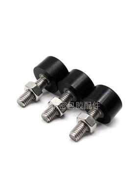 不T头DHC71内六角圆柱带挡块螺钉 UNST低HVV弹性橡胶锈钢螺丝M456