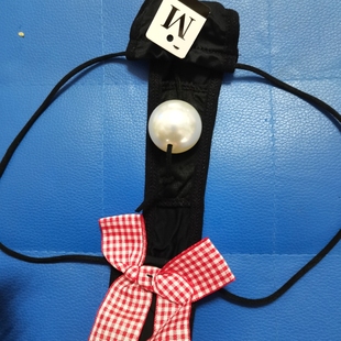 女士丁字裤迷你移动带内入摩擦大珠子3厘米自玩蜜汁诱人内裤