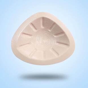 盛伦新款轻质硅胶义乳三角型凹底透气假乳房乳腺术后弥补轻盈