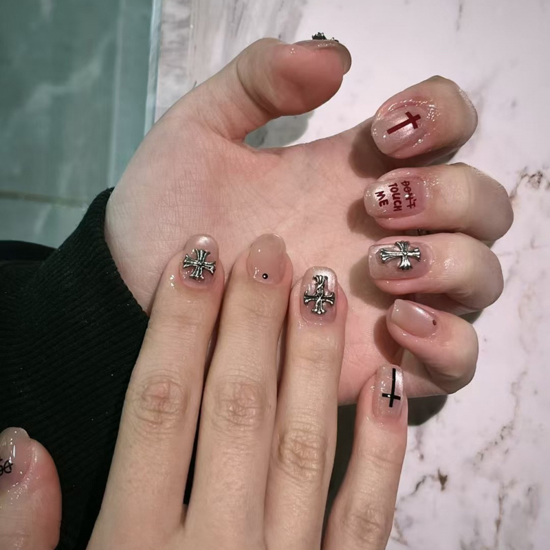 哥特暗语克罗星金属风个性穿戴甲