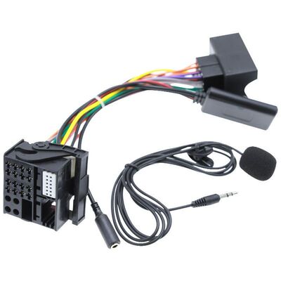 适用奥迪2005-2008 TTs T带Quadlock收音机线束免提蓝牙AUX适配器