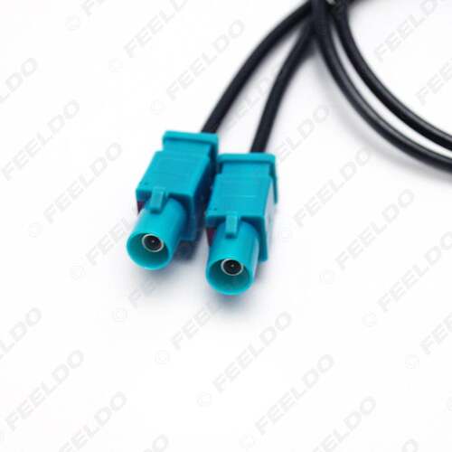 适用于大众RCD510 RNS510 RCD310 FAKRA II二转二收音天线转接线