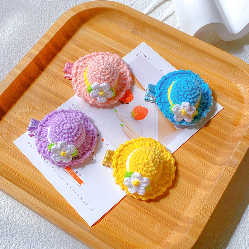 义饰界可爱手工钩织毛线发夹