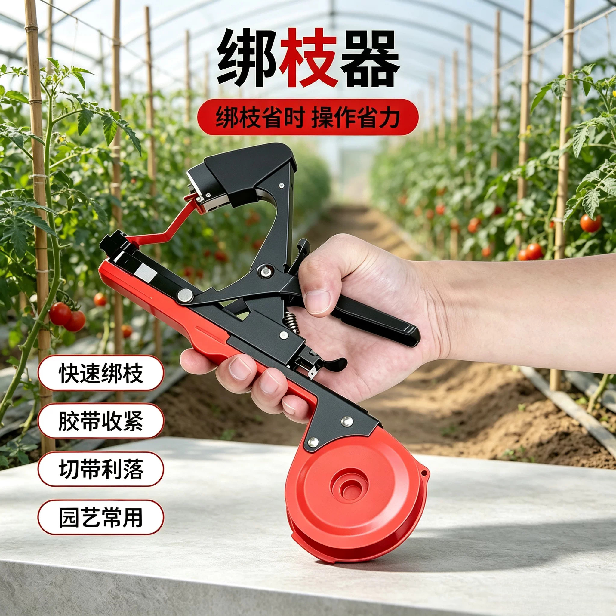绑枝器果园大棚葡萄番茄绑蔓工图片