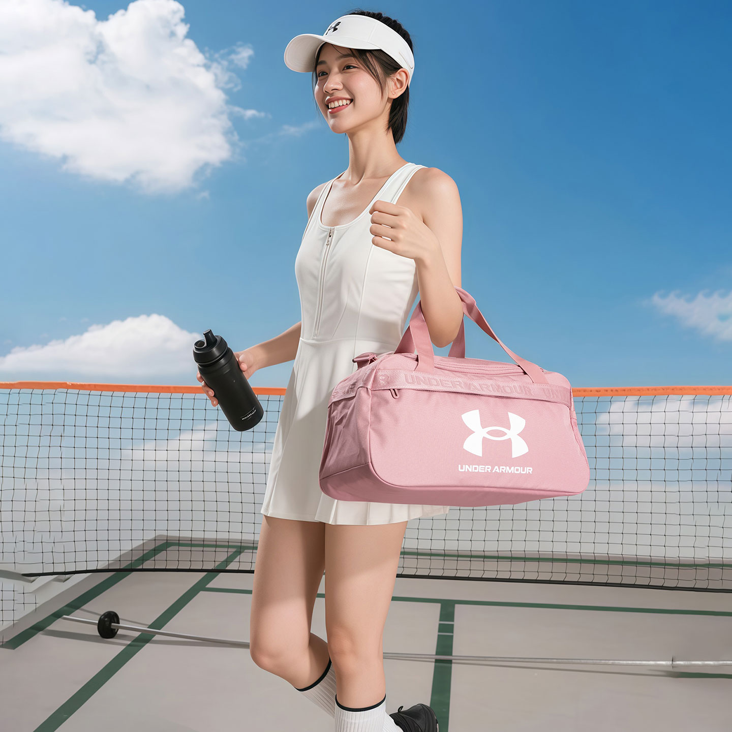 安德玛女包春季新款健身训练包