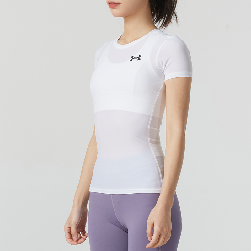 安德玛女子紧身短袖T恤