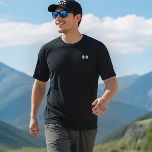 UA安德玛快干T恤男春季新款Velocity训练健身短袖透气运动服半袖