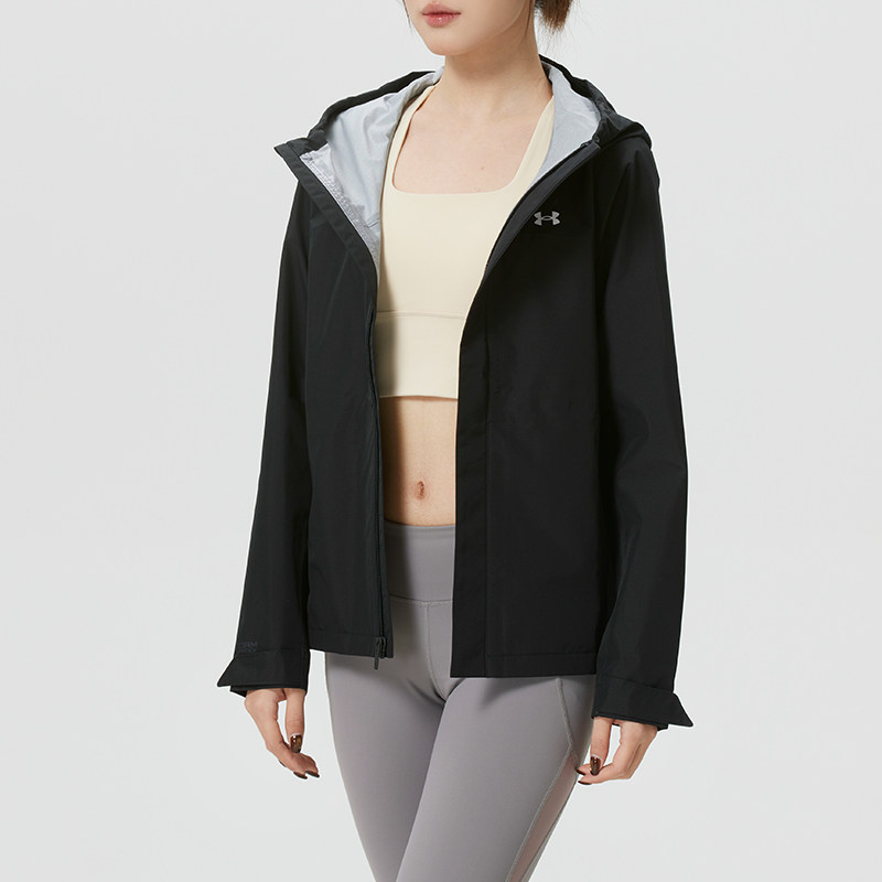 UA安德玛女装2026新款梭织运动服连帽外套户外防风衣训练健身夹克,运动服/休闲服装,运动茄克/外套,淘宝优惠券,粉丝福利购,淘宝优惠卷