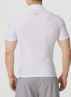 UNDER ARMOURt恤男 26冬季紧身服运动服户外健身跑步运动上衣短