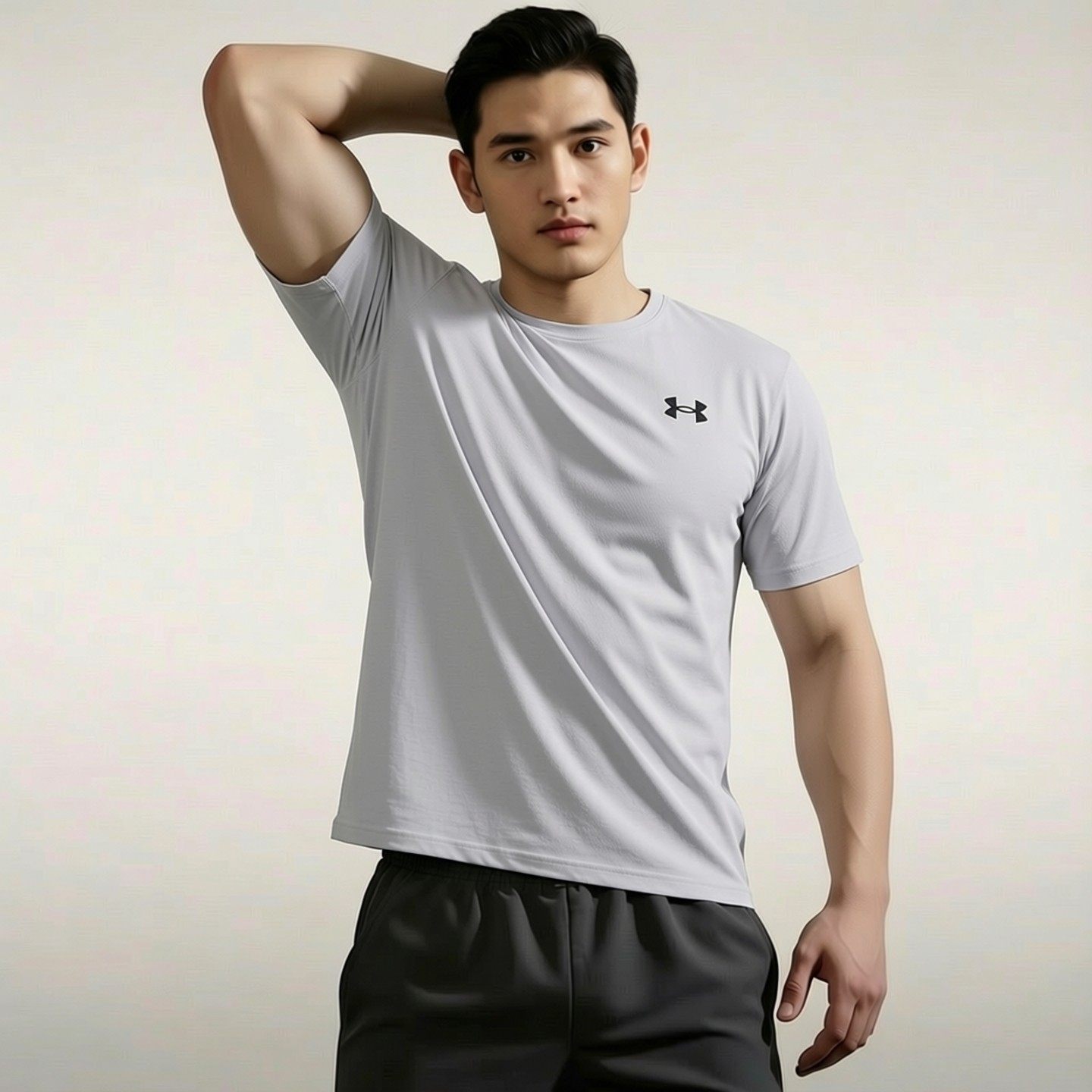 UA安德玛灰色短袖男春季新款健身训练T恤跑步运动服透气圆领半袖,运动服/休闲服装,运动T恤,淘宝优惠券,粉丝福利购,淘宝优惠卷