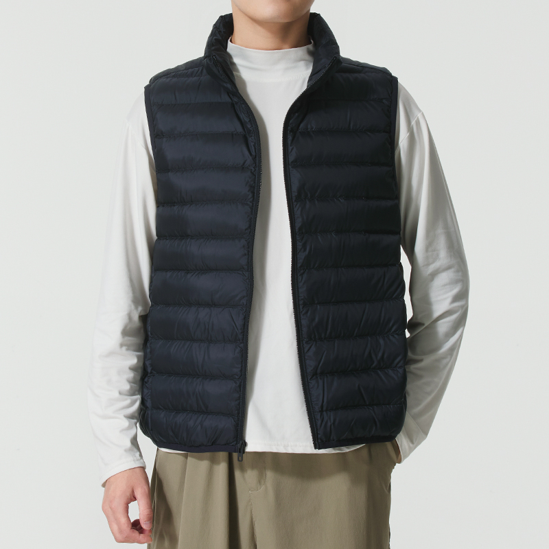 安德玛羽绒马甲男装正品秋季运动服户外保暖骑行跑步运动背心