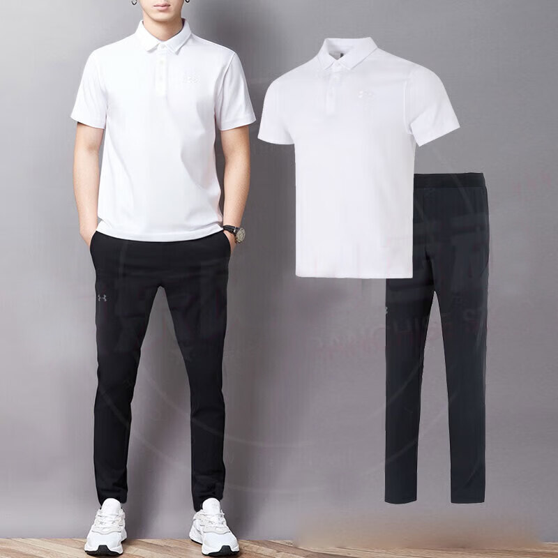 UA安德玛男士运动套装男装春季新款短袖T恤长裤子健身训练两件套,运动服/休闲服装,运动套装,淘宝优惠券,粉丝福利购,淘宝优惠卷