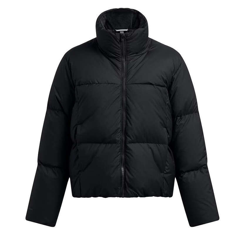 安德玛U女装A Limitless热冬系列运动休闲短款鸭绒羽绒服立领夹