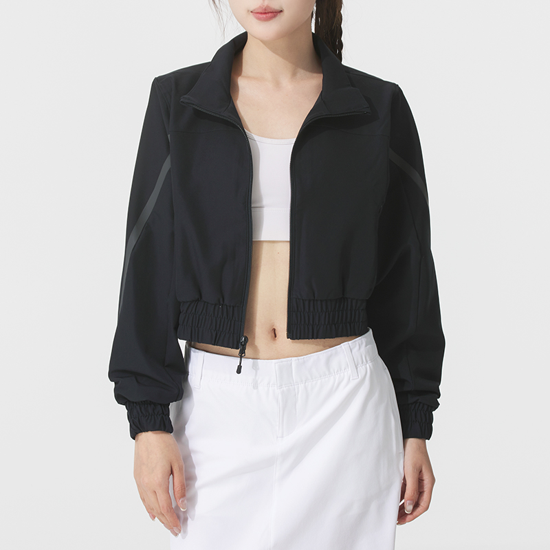 安德玛UA女装正品秋训练梭织夹克户外运动服防风外套1386479