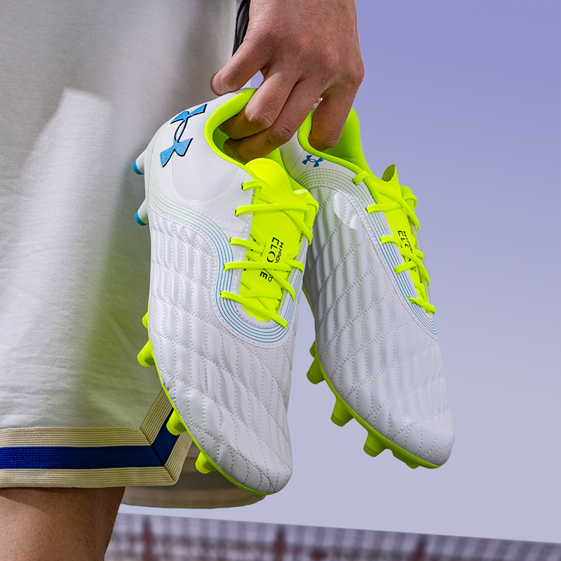 UA安德玛官方足球鞋男鞋冬季新款草地足球训练鞋轻便防滑FG钉鞋