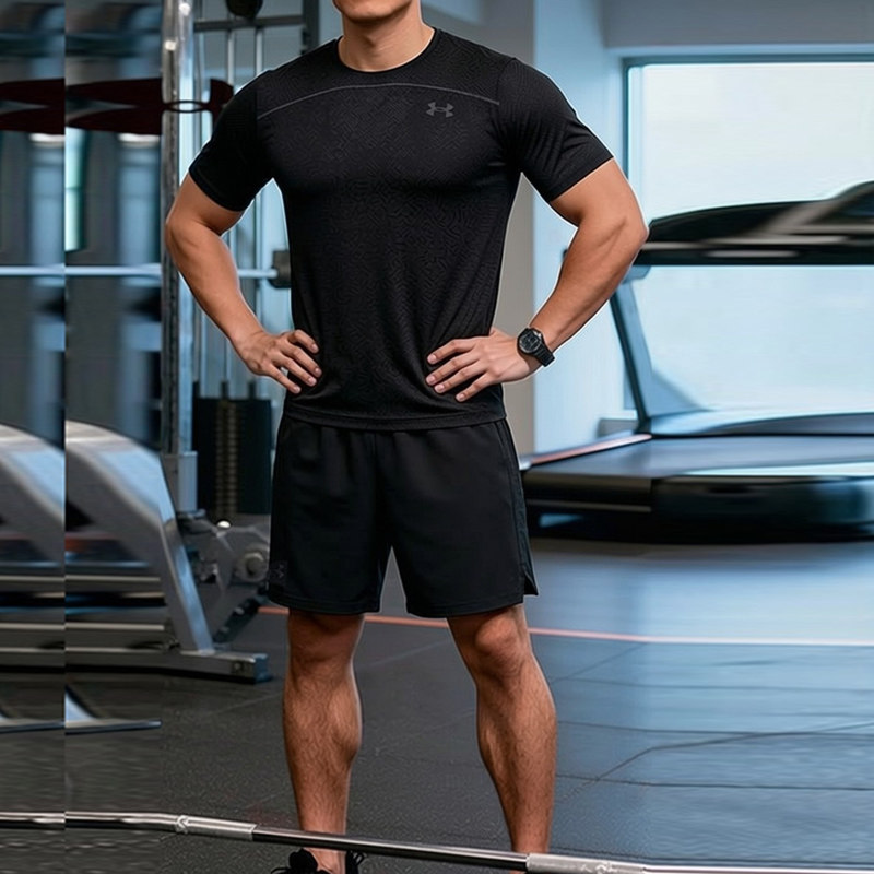 安德玛UA快干套装男士春季新款运动服透气短袖T恤跑步短裤五分裤,运动服/休闲服装,运动套装,淘宝优惠券,粉丝福利购,淘宝优惠卷