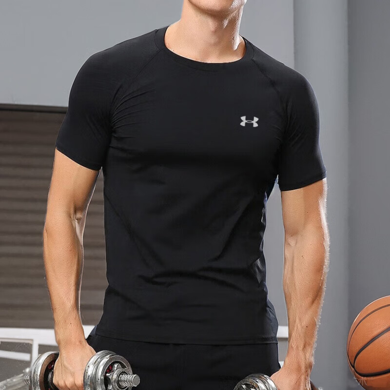 休闲运动短袖安德玛健身T恤