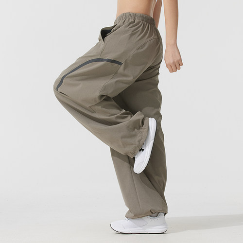 安德玛女裤 运动裤简约潮流时尚跑步健身训练舒适透气休闲梭织