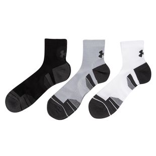 UA安德玛新款男女袜情侣训练运动透气休闲袜子3双装中筒袜1379510