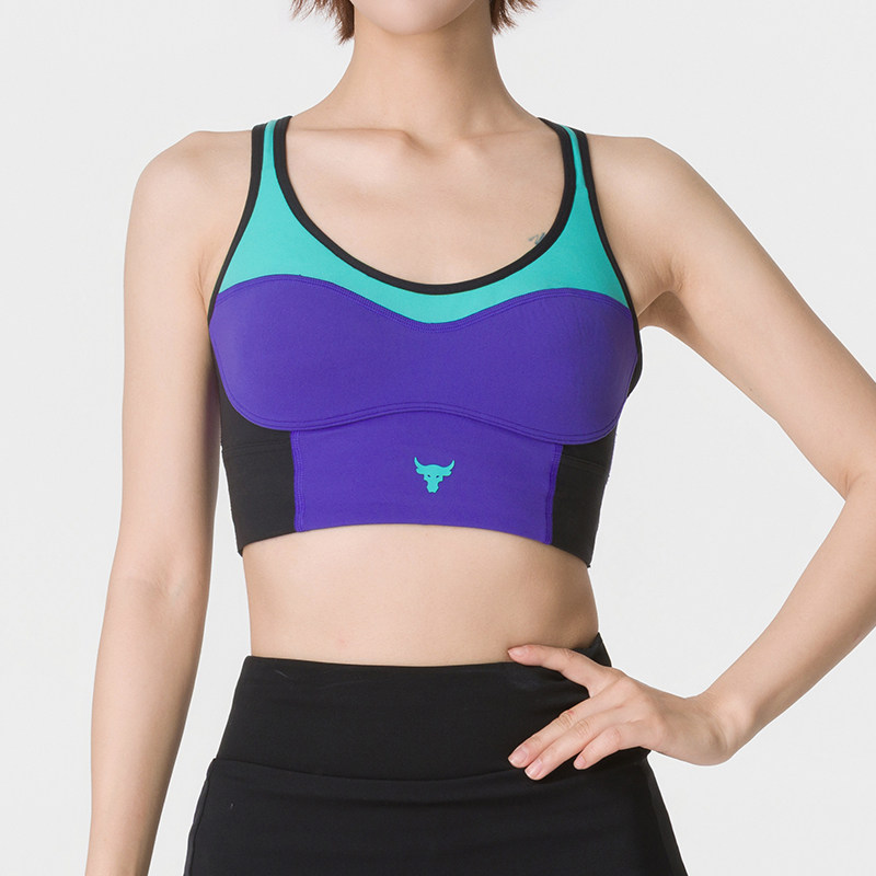 UA安德玛女款胸衣夏季新款Project Rock强森运动服训练背心文胸