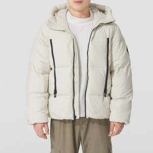 UA安德玛男款羽绒服冬季连帽舒适休闲运动上衣保暖加厚外套